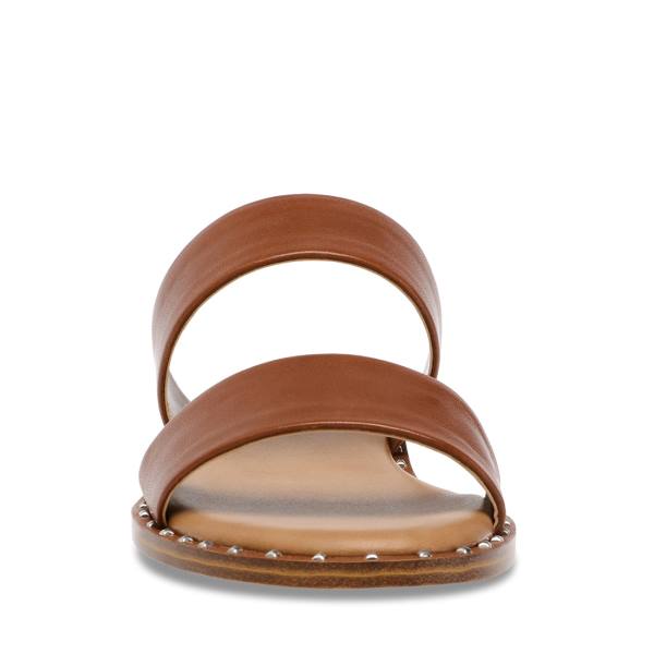 Steve Madden Ivara Cognac Deri Sandalet Kadın Kahverengi | SM-546EI