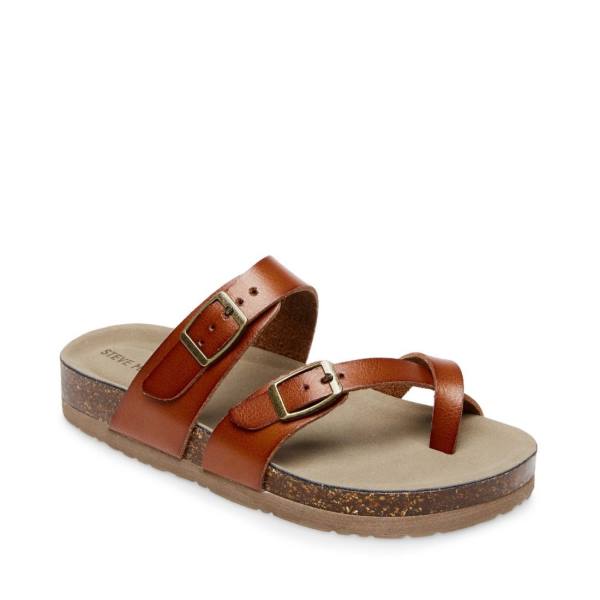 Steve Madden Jbeached Cognac Sandalet Çocuk Kahverengi | SM-468RF