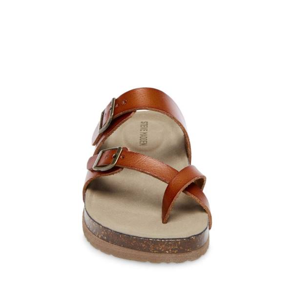 Steve Madden Jbeached Cognac Sandalet Çocuk Kahverengi | SM-468RF