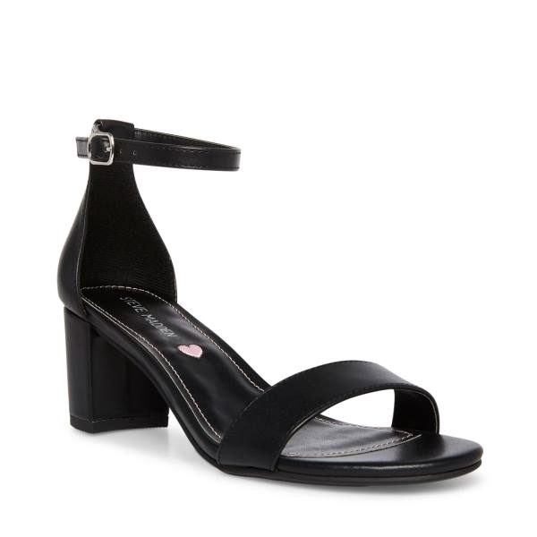 Steve Madden Jcarrson Smooth Topuklu Ayakkabı Çocuk Siyah | SM-514AT