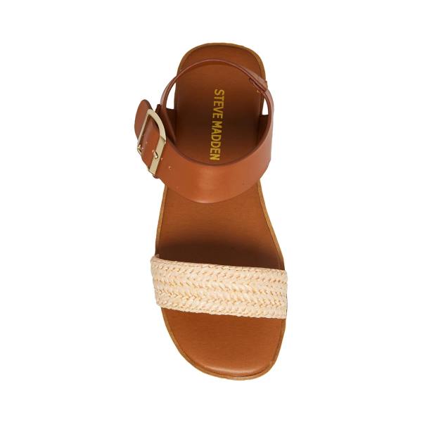 Steve Madden Jdestind Raffia Sandalet Çocuk Kahverengi | SM-314TY