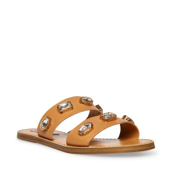 Steve Madden Jem Tan Sandalet Kadın Kahverengi Renkli | SM-125HO