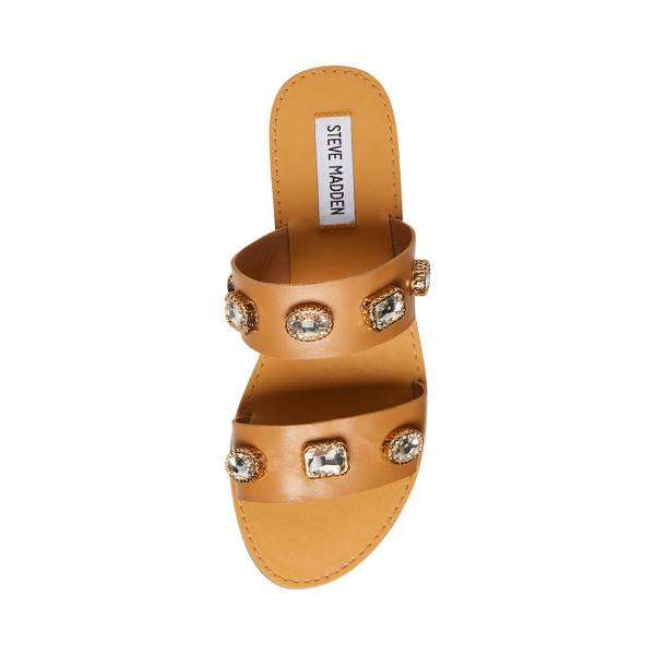 Steve Madden Jem Tan Sandalet Kadın Kahverengi Renkli | SM-125HO