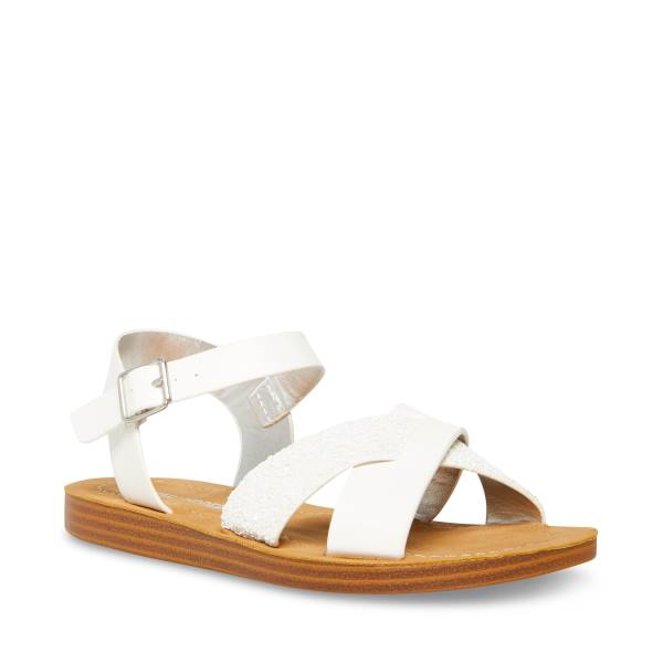 Steve Madden Jleague Sandalet Çocuk Beyaz | SM-429GE