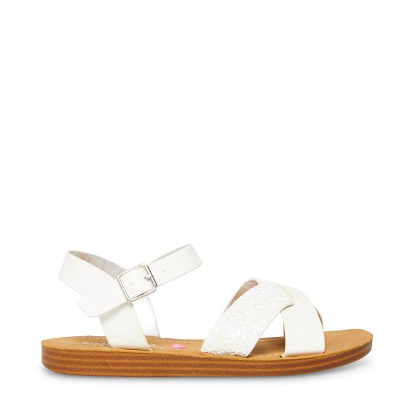 Steve Madden Jleague Sandalet Çocuk Beyaz | SM-429GE