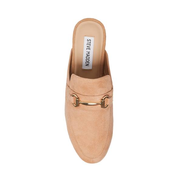 Steve Madden Kandi Camel Süet Düz Ayakkabı Kadın Kahverengi | SM-238QN