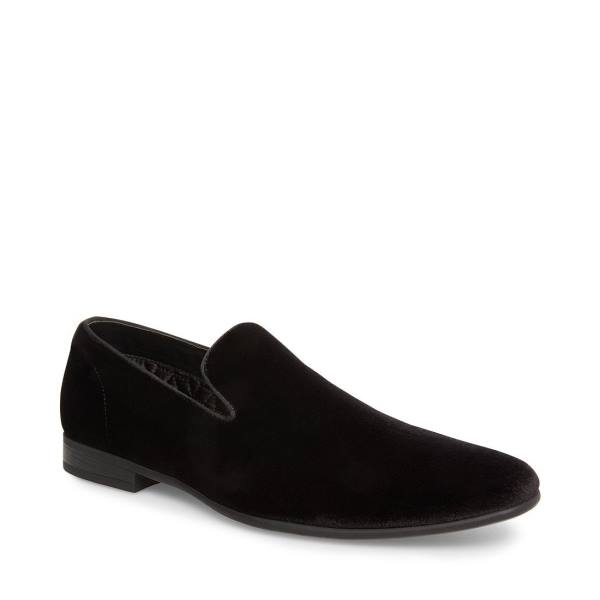 Steve Madden Laight Velvet Loafer Ayakkabı Erkek Siyah | SM-246BZ