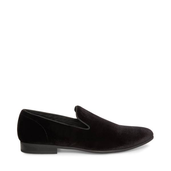 Steve Madden Laight Velvet Loafer Ayakkabı Erkek Siyah | SM-246BZ