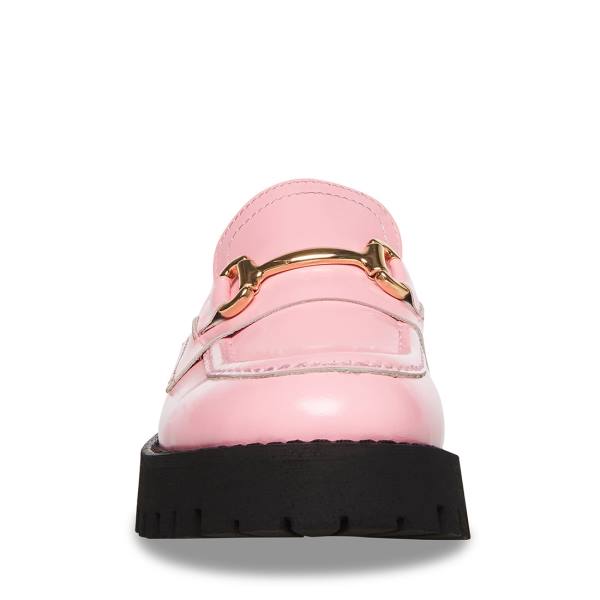 Steve Madden Lando Deri Loafer Ayakkabı Kadın Pembe | SM-567WI