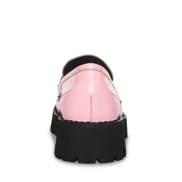 Steve Madden Lando Deri Loafer Ayakkabı Kadın Pembe | SM-567WI