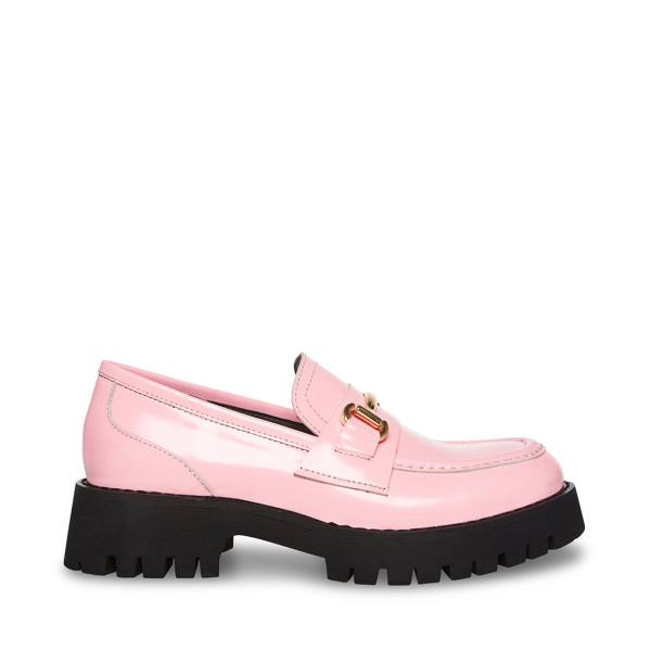 Steve Madden Lando Deri Loafer Ayakkabı Kadın Pembe | SM-567WI