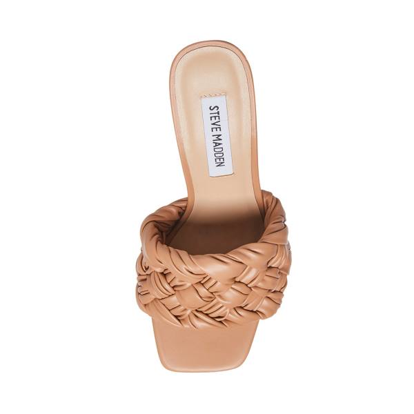 Steve Madden Leilani Tan Heel Topuklu Ayakkabı Kadın Bej Rengi | SM-987MS