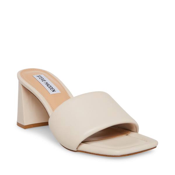 Steve Madden Lexie Bone Heel Topuklu Ayakkabı Kadın Bej Rengi | SM-845BO