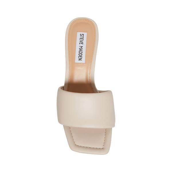 Steve Madden Lexie Bone Heel Topuklu Ayakkabı Kadın Bej Rengi | SM-845BO