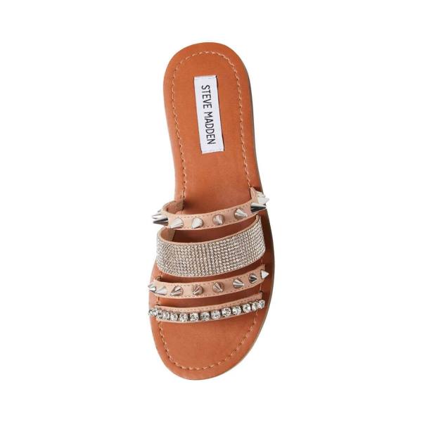 Steve Madden Lindy Natural Sandalet Kadın Bej Rengi Renkli | SM-645CO