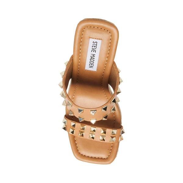 Steve Madden Mackie-s Tan Sandalet Kadın Kahverengi Renkli | SM-341LE