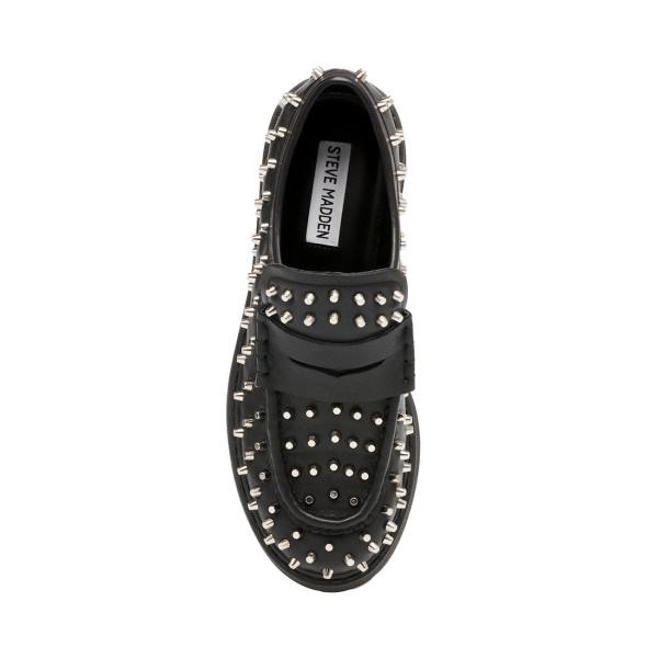 Steve Madden Malvern Studs Loafer Ayakkabı Kadın Siyah | SM-847LT