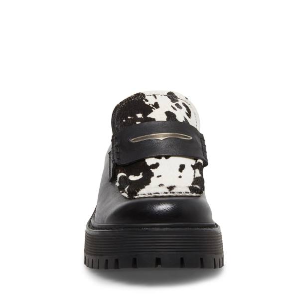 Steve Madden Malvern-c Loafer Ayakkabı Kadın Siyah Beyaz | SM-463HD