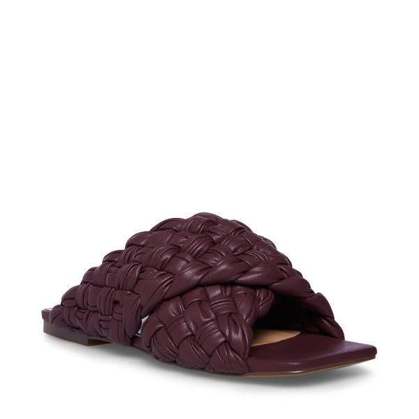 Steve Madden Marina Burgundy Sandalet Kadın Bordo | SM-397KD