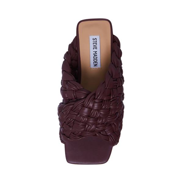 Steve Madden Marina Burgundy Sandalet Kadın Bordo | SM-397KD