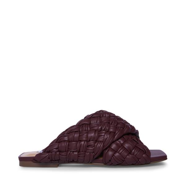 Steve Madden Marina Burgundy Sandalet Kadın Bordo | SM-397KD