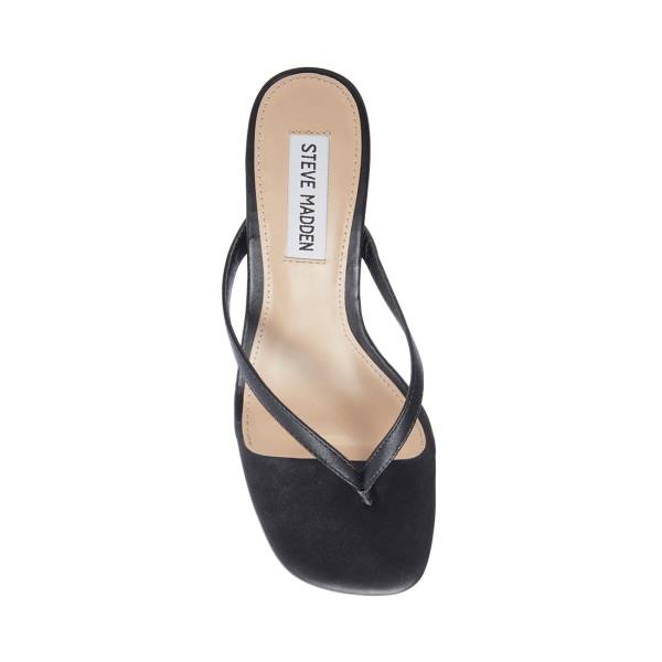 Steve Madden Melrose Deri Heel Topuklu Ayakkabı Kadın Siyah | SM-815KH