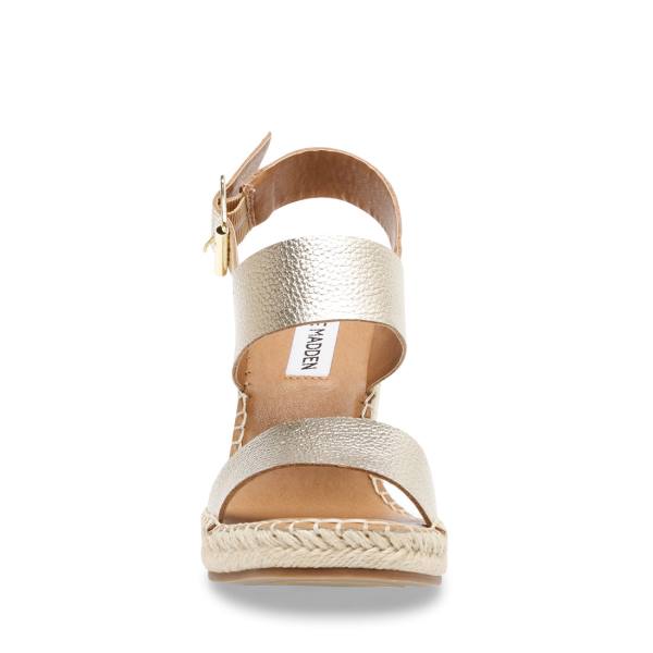 Steve Madden Meridian Deri Sandalet Kadın Altın | SM-129ZN