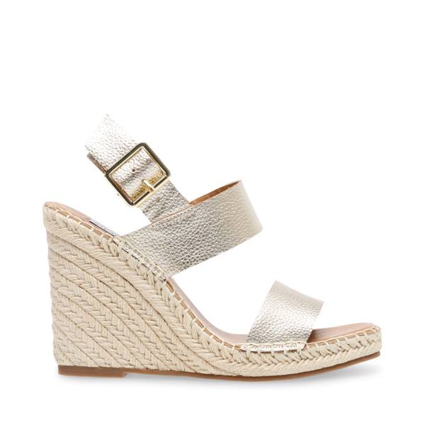 Steve Madden Meridian Deri Sandalet Kadın Altın | SM-129ZN