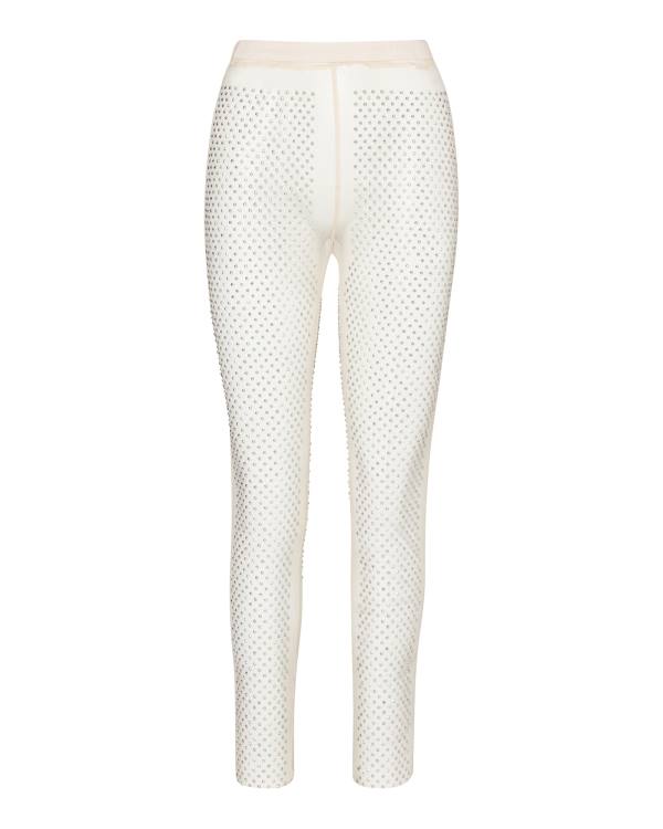 Steve Madden Mesh Rhinestone Pants Ivory Pantolon Kadın Beyaz | SM-984GU