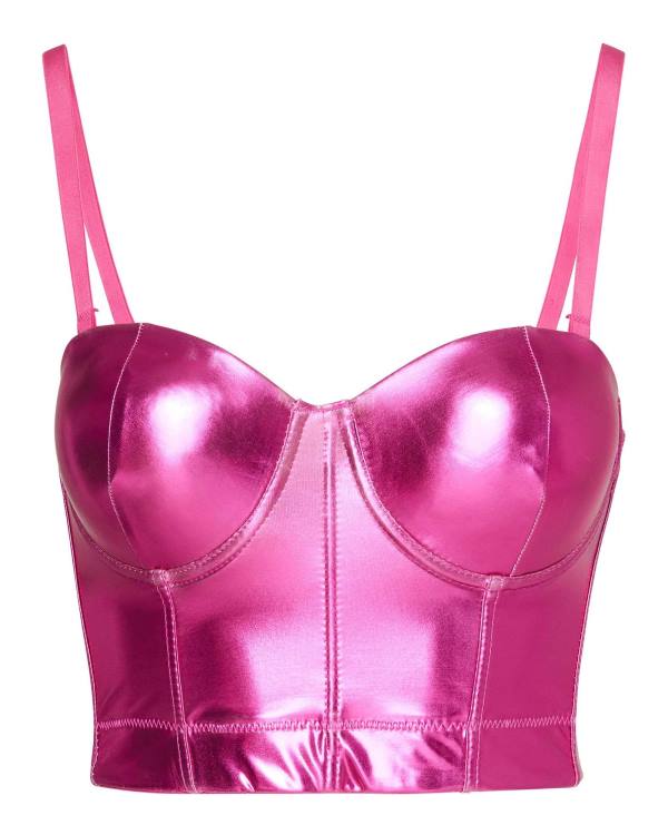 Steve Madden Metallic Bustier Üstler Kadın Pembe | SM-382WO