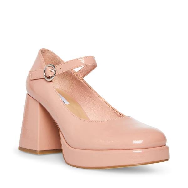 Steve Madden Mingle Rugan Heel Topuklu Ayakkabı Kadın Pembe | SM-608YE