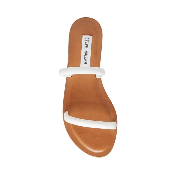 Steve Madden Myla Deri Sandalet Kadın Beyaz | SM-290VA