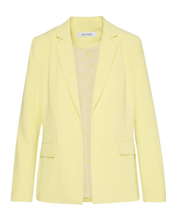 Steve Madden Neon Blazer Ceket Kadın Sarı | SM-984RZ