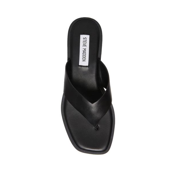 Steve Madden Norie Deri Sandalet Kadın Siyah | SM-760PR