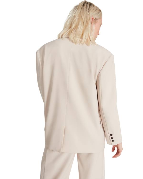 Steve Madden Oversized Blazer Ivory Ceket Kadın Beyaz | SM-125WB