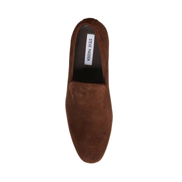 Steve Madden Parigi Süet Loafer Ayakkabı Erkek Kahverengi | SM-745YL