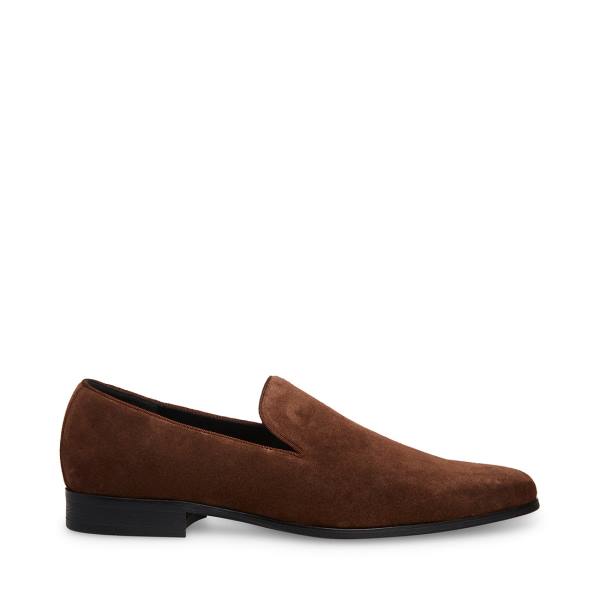 Steve Madden Parigi Süet Loafer Ayakkabı Erkek Kahverengi | SM-745YL