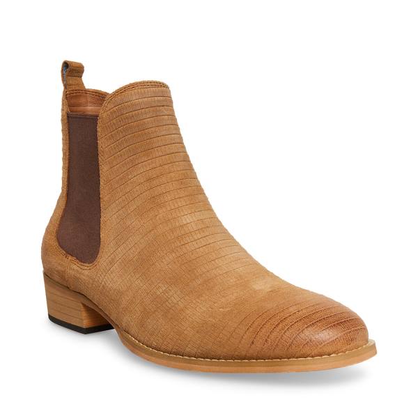 Steve Madden Paterson Taupe Süet Çizme Erkek Gri Kahverengi | SM-562DS