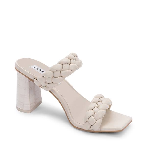 Steve Madden Paxton Ivory Heel Topuklu Ayakkabı Kadın Beyaz | SM-265JX