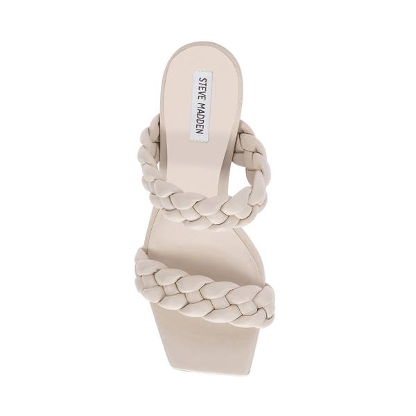 Steve Madden Paxton Ivory Heel Topuklu Ayakkabı Kadın Beyaz | SM-265JX