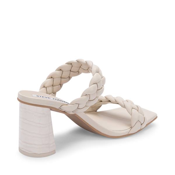 Steve Madden Paxton Ivory Heel Topuklu Ayakkabı Kadın Beyaz | SM-265JX