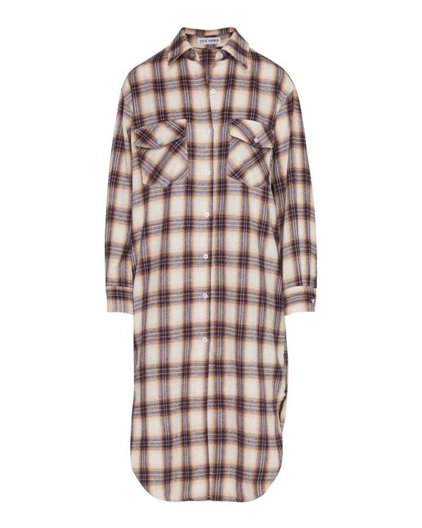 Steve Madden Plaid Duster Ceket Kadın Mavi | SM-435UO