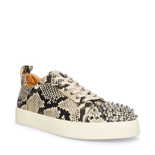 Steve Madden Portall Natural Snake Spor Ayakkabı Erkek Bej Rengi Yılan | SM-735TY