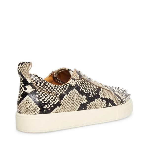 Steve Madden Portall Natural Snake Spor Ayakkabı Erkek Bej Rengi Yılan | SM-735TY