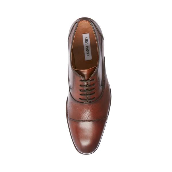 Steve Madden Proctor Tan Deri Elbise Ayakkabısı Erkek Kahverengi | SM-156LQ