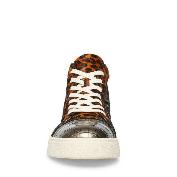 Steve Madden Promoter-s Leopard Spor Ayakkabı Erkek Siyah Leopar | SM-504HR