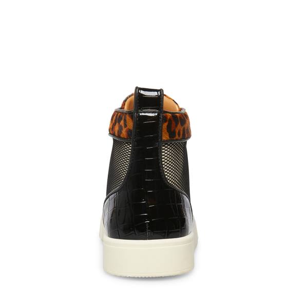 Steve Madden Promoter-s Leopard Spor Ayakkabı Erkek Siyah Leopar | SM-504HR