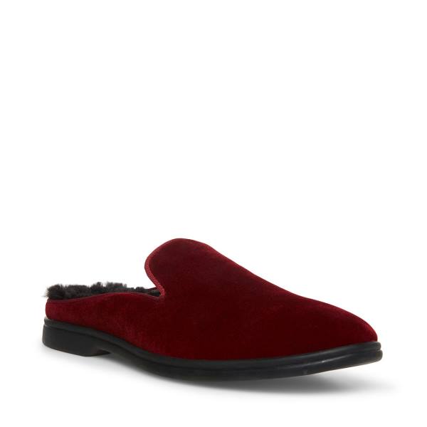 Steve Madden Questt Burgundy Velvet Spor Ayakkabı Erkek Bordo | SM-386HK