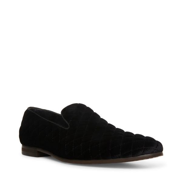 Steve Madden Quintin Velvet Loafer Ayakkabı Erkek Siyah | SM-485NI