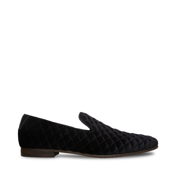 Steve Madden Quintin Velvet Loafer Ayakkabı Erkek Siyah | SM-485NI